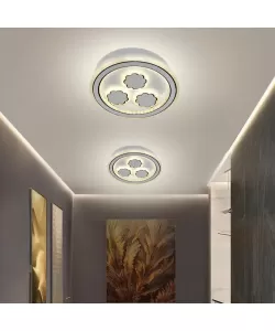 Lustra LED Rylee, 25W, 3000/4000/6000K, Alb, Acril