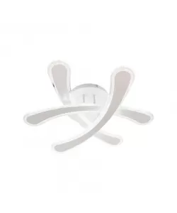 Lustra LED Safir cu Telecomanda, 120W, 2.4GHz, Dimabila, Acril, Alb