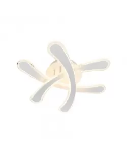 Lustra LED Safir cu Telecomanda, 120W, 2.4GHz, Dimabila, Acril, Alb