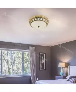 Lustra LED Sargas, 80W, Auriu, ABS; 3000/4000/6000K