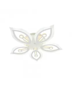 Lustra LED Secunda cu Telecomanda, 120W, 2.4GHz, Dimabila. Acril, Alb