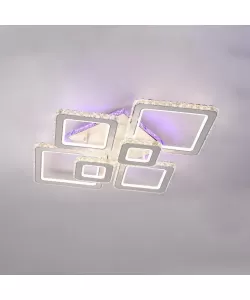 Lustra LED Sharifa cu Telecomanda, 288W, Alb, RGB