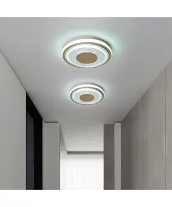 Lustra LED Soare, 12W, Lumina Rece/Calda/Neutra, Auriu