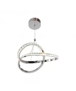 Pendul LED Cristal Sorina 50W Argintiu