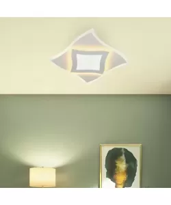 Lustra LED Stela, 30W, Alb, Lumina Rece/Calda/Neutra