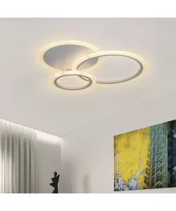 Lustra LED cu Telecomanda Karson 52W Dimabila Alb Lustra LED cu Telecomanda Karson 52W Dimabila Alb