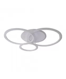 Lustra Led Tabita cu Telecomanda, 182W, Dimabila, Alb, Acril - RESIGILAT-