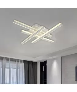 Lustra LED cu Telecomanda Abigaia 136W Dimabila Alb - RESIGILAT -