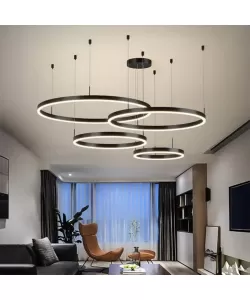 Lustra LED cu Telecomanda Adelaida 226W Dimabila Negru