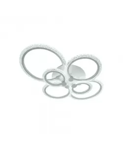 Lustra LED cu Telecomanda Aida, 148W, Dimabila, Alb -RESIGILAT-