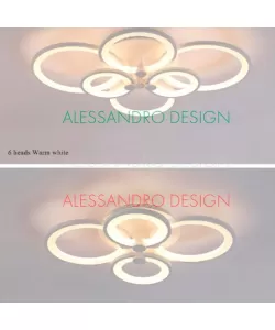 Lustra LED cu Telecomanda Alani 52W Dimabila Alb