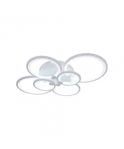 Lustra LED cu Telecomanda Aleha,168W, Dimabila, Acril, Alb