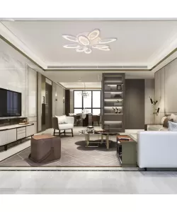 Lustra LED cu Telecomanda Amata, 98W, 2.4 GHz, Alb, Dimabila, Acril Lustra LED cu Telecomanda Amata, 98W, 2.4 GHz, Alb, Dimabila, Acril