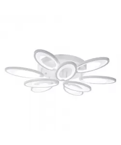 Lustra LED cu Telecomanda Amata, 98W, 2.4 GHz, Alb, Dimabila, Acril Lustra LED cu Telecomanda Amata, 98W, 2.4 GHz, Alb, Dimabila, Acril