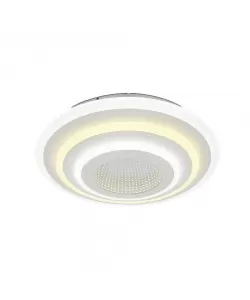 Lustra LED cu Telecomanda Ambre, 190W, Alb, Acril, Dimabila