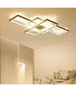 Lustra LED cu Telecomanda Larry 108W Dimabila Alb