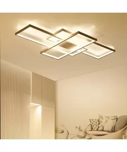 Lustra LED cu Telecomanda Landyn 61W Dimabila Alb Lustra LED cu Telecomanda Landyn 61W Dimabila Alb