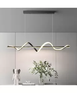 Lustra LED cu Telecomanda Aminia 80W, Negru