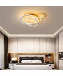 Lustra LED cu Telecomanda Aretha 240W, Alb, Acril, Metal