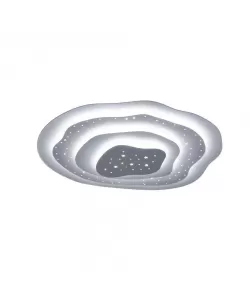 Lustra LED cu Telecomanda Bahar 160W, Dimabila, Alb