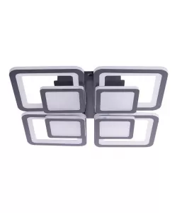 Lustra LED cu Telecomanda Kohen 77W Dimabila Negru Lustra LED cu Telecomanda Kohen 77W Dimabila Negru