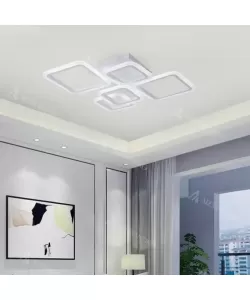 Lustra LED cu Telecomanda Balans 60W Dimabila Alb