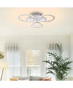 Lustra LED cu Telecomanda Bellini 80W Dimabila Alb