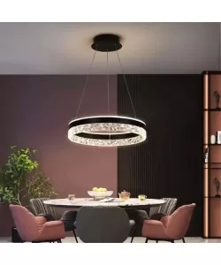 Lustra LED cu Telecomanda Brinda 124W Negru