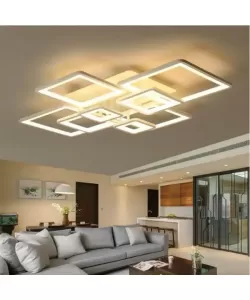 Lustra LED cu Telecomanda Camella 154W Dimabila Alb