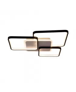 Lustra LED cu Telecomanda Carolina 144W Dimabila Alb Negru - RESIGILAT -