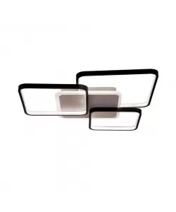 Lustra LED cu Telecomanda Carolina 144W Dimabila Alb Negru - RESIGILAT -