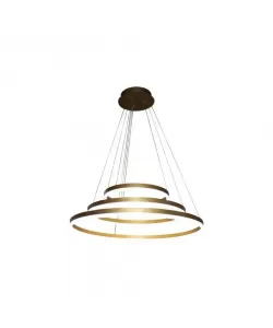 Lustra LED cu Telecomanda Casiana, 204W, Auriu, Acril