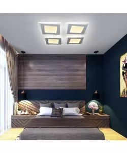 Lustra LED cu Telecomanda, Cataleia, 208W, Dimabila, Alb -RESIGILAT-