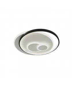 Lustra LED cu Telecomanda Kalel 113W Dimabila Alb Negru