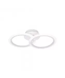 Lustra LED cu Telecomanda, Cerc, 48W, Dimabila, Alb - RESIGILAT -