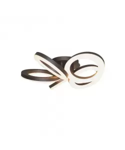 Lustra LED cu Telecomanda Cezara, 120W, Maro, Dimabila