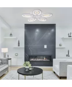 Lustra LED cu Telecomanda Cleopa 140W Dimabila Alb