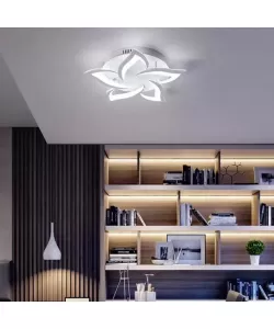 Lustra LED cu Telecomanda Cressida 110W Dimabila Alb