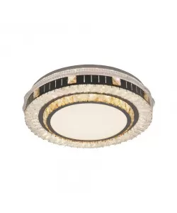 Lustra LED Cristal cu Telecomanda Kannon 96W Argintiu
