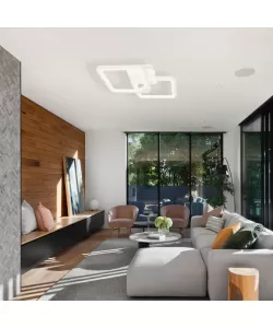 Lustra LED cu Telecomanda Dita 39W Dimabila Alb Lustra LED cu Telecomanda Dita 39W Dimabila Alb