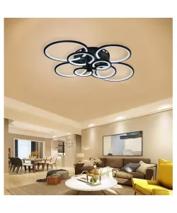 Lustra LED cu Telecomanda Dorothy 284W Dimabila Alb Negru