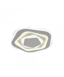 Lustra LED cu Telecomanda Eleanor, 146W, Alb, Acril, Dimabila