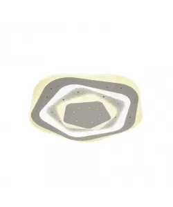 Lustra LED cu Telecomanda Eleanor, 146W, Alb, Acril, Dimabila