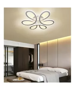 Lustra LED cu Telecomanda, Eliza, 120W, Dimabila, Alb -RESIGILAT-