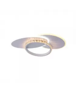 Lustra LED cu Telecomanda Evala, 100W, Dimabila, Alb