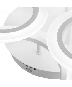 Lustra LED cu Telecomanda Evana 120W Dimabila Alb