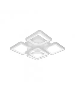 Lustra LED cu Telecomanda Fely, 80W, Dimabila, Alb