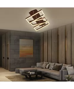 Lustra LED cu Telecomanda Flavia 120W Dimabila Alb Maro - RESIGILAT -