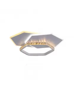 Lustra LED cu Telecomanda Gisela, 100W, Dimabila, Alb