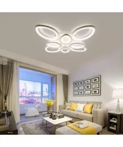 Lustra Led cu Telecomanda Gloria 155W Dimabila Alb - RESIGILAT -